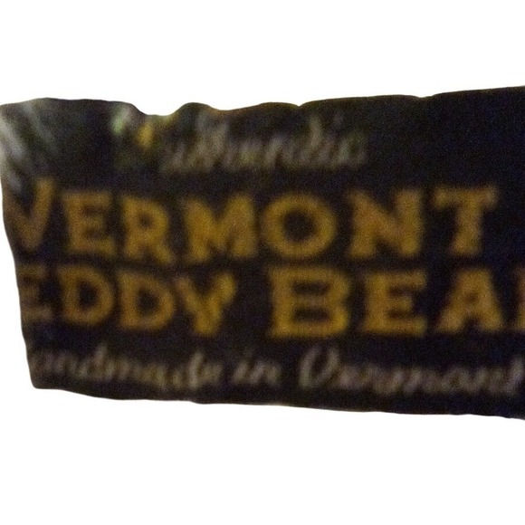 Vermont Teddy Bear Co.Classic Jointed Teddy Bear Plush Purple Ribbon Handmade - Picture 2 of 12